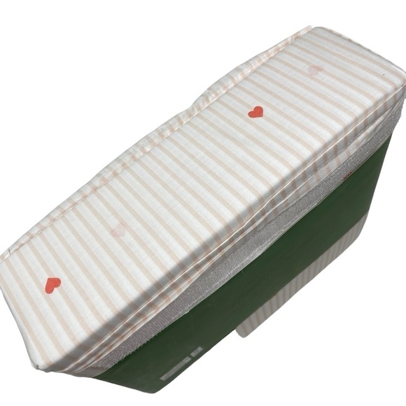 Kate Spade Pink Stripes & Hearts Full Size Sheet Set NWT - Picture 3 of 7